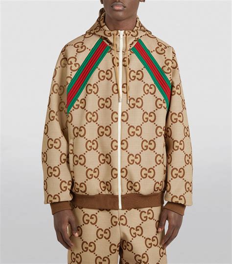 gucci men jacket size|gucci gg print jacket men's.